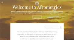 Desktop Screenshot of afrometrics.org